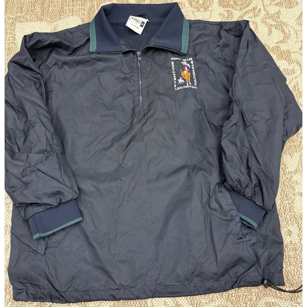 Badger VTG Equestrian Jacket Half Zip Coat M USPC Pony Club Lexington Kentucky